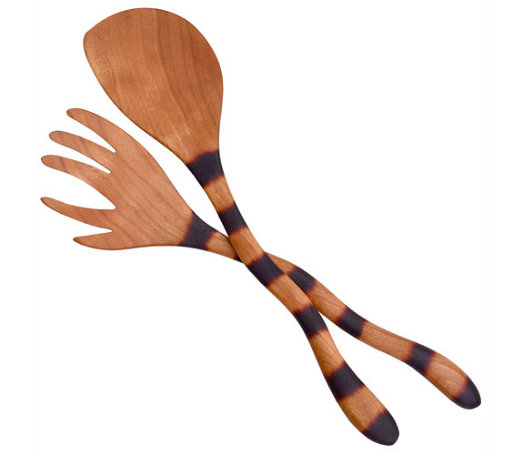 wooden salad servers